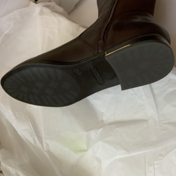 Nine West Levi Women’s Dark Brown Leather Over the Knee High Tall Riding Boots 9 - Picture 8 of 9